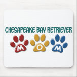 CHESAPEAKE BAY RETRIEVER Mum Paw Print 1 Mouse Pads
