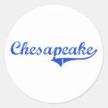 Chesapeake City Classic Round Stickers