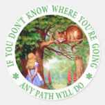 CHESHIRE CAT - ANY PATH WILL DO STICKER