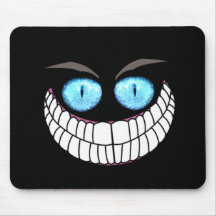 Cheshire Cat - Blue Eyes Mouse Pad