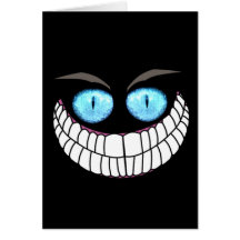 Cheshire Cat - Blue Eyes Note Card