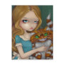 "Cheshire Cat Cuddle" Postcard