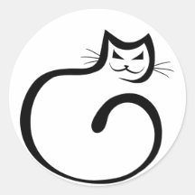 Cheshire Cat Round Sticker