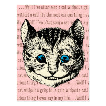 Cheshire Cat - Vintage Alice in Wonderland Postcards