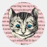 Cheshire Cat - Vintage Alice in Wonderland Stickers