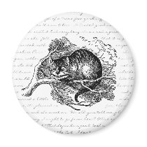 Cheshire Cat - We're all mad here Fridge Magnet