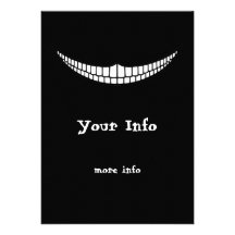Cheshire Grin Invites