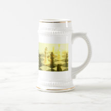 Chess Board Beer Stein Mug