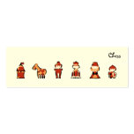 Chess bookmark business cards