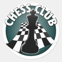 Chess Club Player Chessboard Picture Stickers