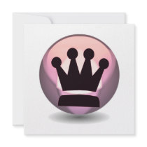 Chess Crown Invitations