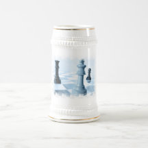 Chess Design  Beer Stein Coffee Mug
