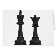 Chess King and Queen Humorous Birthday Card
