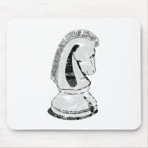 chess - knight mouse pad