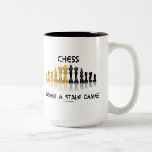 Chess Never A Stale Game (Reflective Chess Set) Coffee Mug