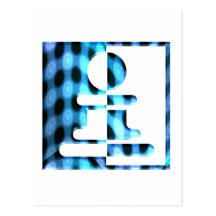 Chess Pawn Design Postcard