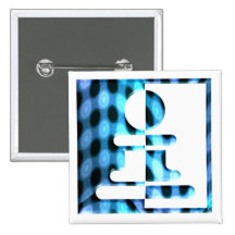 Chess Pawn Design Square Pin