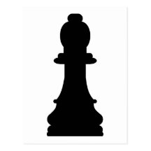 Chess pawn postcards