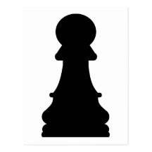 Chess pawn postcards