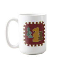 Chess Pieces Red Mug