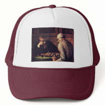 Chess Players By Daumier Honoré Trucker Hats