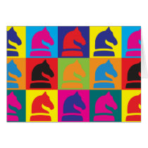 Chess Pop Art Card