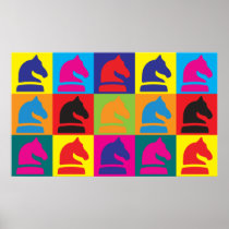 Chess Pop Art Posters