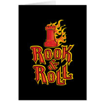 Chess Rook & Roll Greeting Card