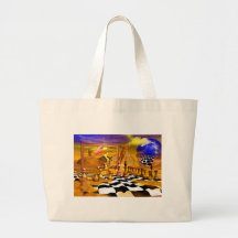 Chess Series, Chess Paintings, Chess art Canvas Bags