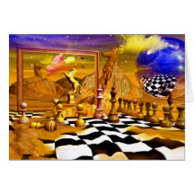 Chess Series, Chess Paintings, Chess art Greeting Cards