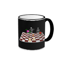 Chess Skeletons Coffee Mug