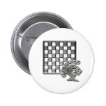 Chess Strategy Round Button