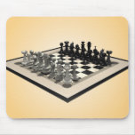 Chessboard and Chess Pieces: Mousepad