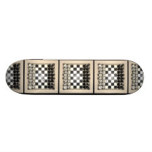 Chessboard and Chess Pieces: Skateboard