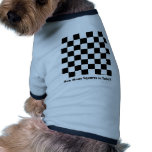 Chessboard pet clothing
