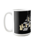 Chessboard with Chess Pieces - Custom Mug