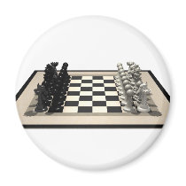 Chessboard with Chess Pieces: