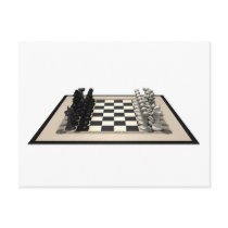 Chessboard with Chess Pieces:
