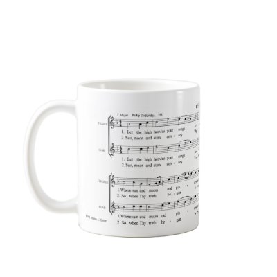 'Chester' William Billings Sacred Harp shapenotes Coffee Mug by miriamkilmer