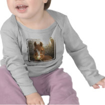 Chestnut Arab Horse Infant Onesie Tee Shirts