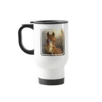 Chestnut Arab Horse Plastic Travel Mug