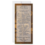 Chestnut Brown/Gold/Green Rack Card/Menu/Program rack cards