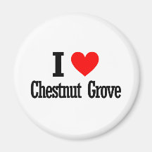 Chestnut Grove, Alabama City Design Refrigerator Magnets