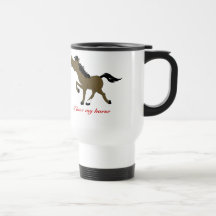 CHESTNUT HORSE COFFEE TRAVEL MUG CUSTOM