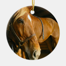 Chestnut Horse Ornament