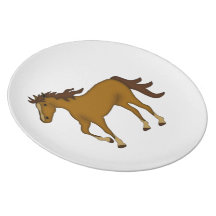 Chestnut Horse Party Plates