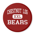 Chestnut Log - Bears - Middle - Douglasville Refrigerator Magnet