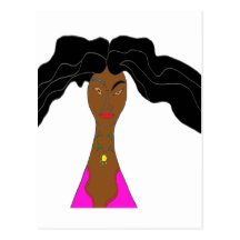 CHEVEUX AU VENT1.png Carte Postale