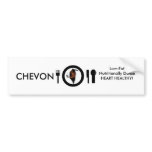 CHEVON FOR DINNER - GOAT MEAT BUMPER STICKER bumper stickers