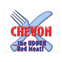 CHEVON the UDDER MEAT ( the other red meat) GOAT Postcards